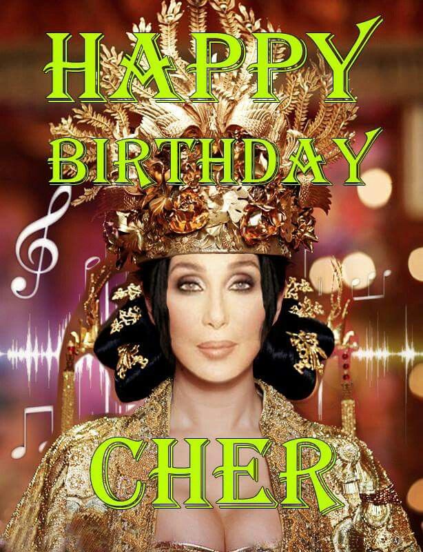 Happy 75th Birthday to American Singer & Actress,
\Goddess of POP\,
CHER.       