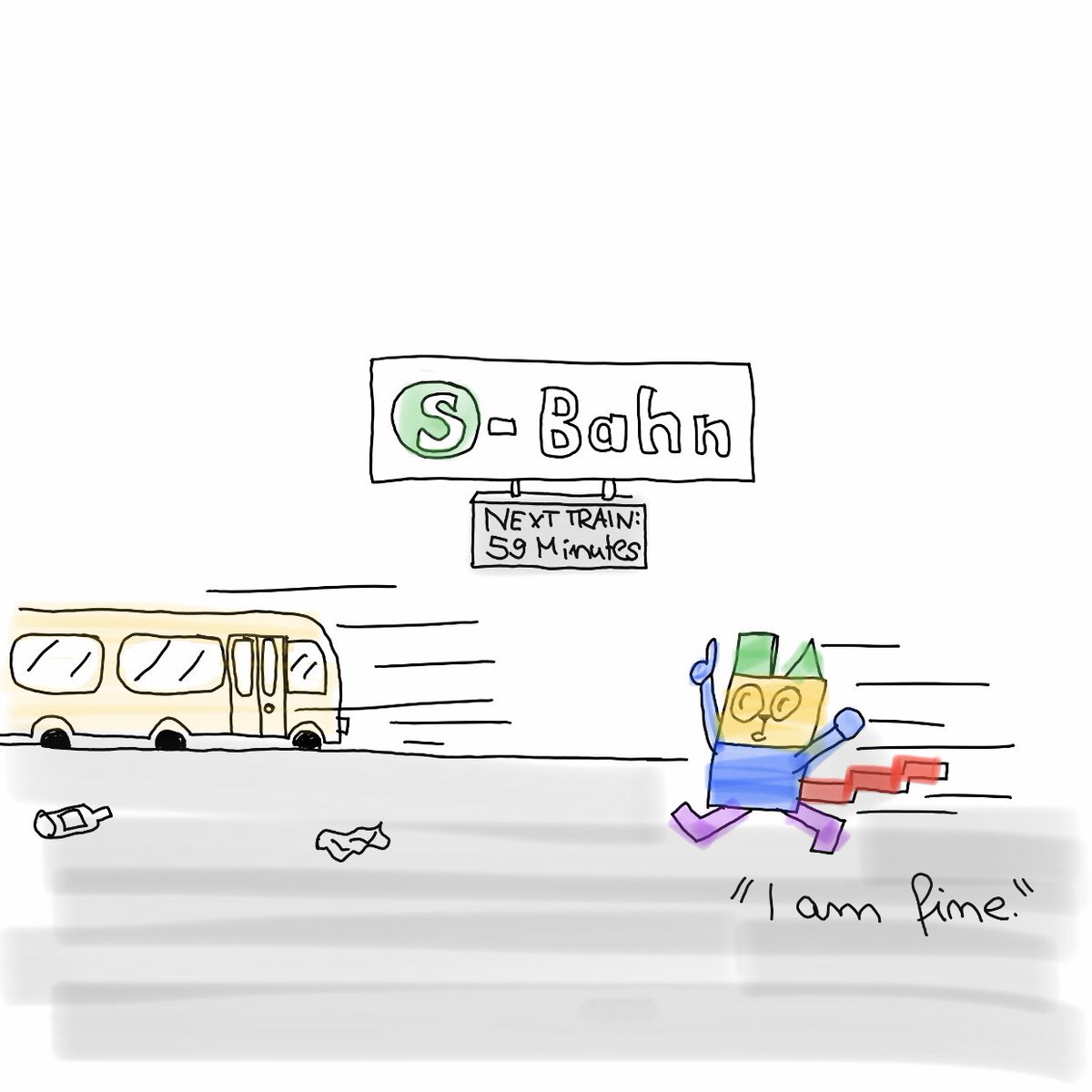 i_am_fine_cat's tweet photo. “I am fine.”
#berlin #sbahn #underground #tube #toolate #running #tooslow #waitforme #missed #needawatch
#cartoon #comic #comics #catcomic #humour #webcomic #webcomics #cat #catlife #cutecat #CatsOfTwitter #CatsOnTwitter https://t.co/C023UfWgL1
