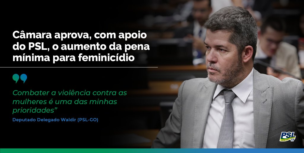 A Câmara dos Deputados aprovou o Projeto de Lei 1568/19 que aumenta a pena mínima do crime de feminicídio e torna mais rígida a progressão de regime para presos condenados por esse crime. 
“Combater a violência contra as mulheres é uma das minhas prioridades”, <a href="/delegado_waldir/">Delegado Waldir</a>