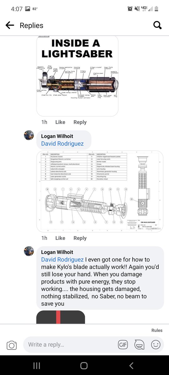 HollowellCB's tweet photo. Exerpts from a riot I accidentally created on Facebook...whoops. This only about 30% of the thread lol. They found diagrams! @dorkwarspodcast is causing contention!
@WesleyHarrell
#StarWars #DWTP #disney #Facebook #DisneyPlus #Wednesday #lol #podcasts #PodcastRecommendations https://t.co/5PMqDBQOcb