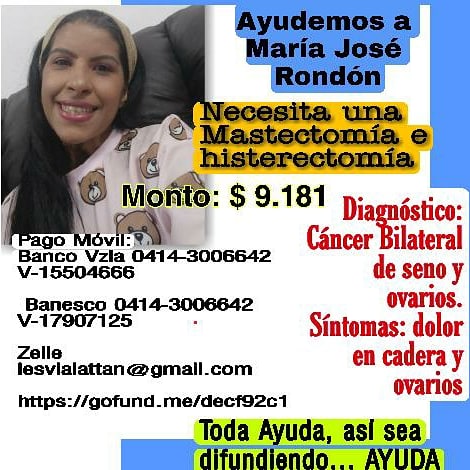 marijo16_3's tweet image. Los Dolores de cadera y ovarios cada vez son más fuerte, puedes colaborar con un RT gracias @Juliococo @SergioNovelli @jesusmedinae @RCamachoVzla @ElyangelicaNews @LuisOlavarrieta @Tochadas_01 @esteninf @traffiCARACAS @lanacionweb @KarlisRomero @Fabiolaespiral @AlexaGomezDos