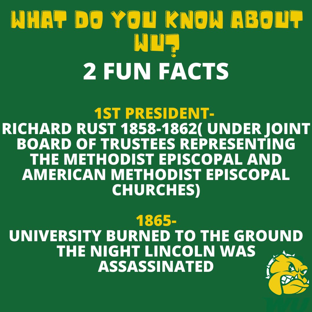 WU Office of Admissions (@wilberforce_ad) on Twitter photo Here are two fun facts about our dear WU.#WUwednesday#WU1856 Here are two fun facts about our dear WU.#WUwednesday#WU1856