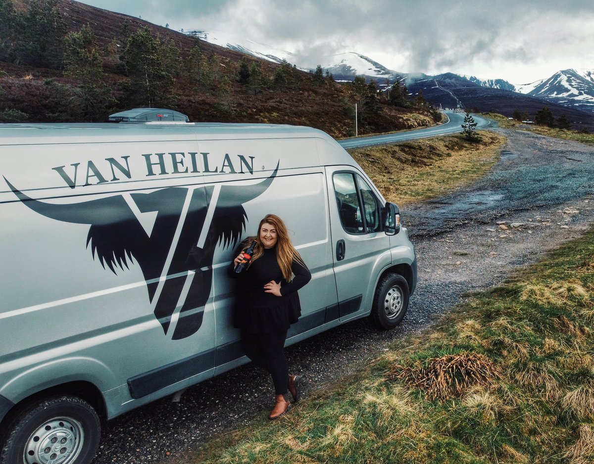 Finally got a decent photo of the new house (up the Cairngorms😁) #VanHeilan #VanLife #Scotland 
Lots more on Instagram😅 - Instagram.com/theayelife