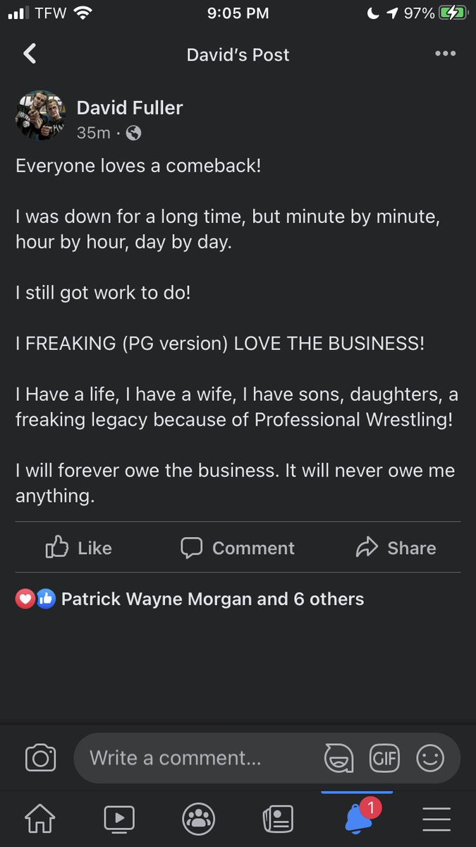 hXcFuller's tweet photo. #EveryoneLovesAComeback #StillGotWorkToDo @IHWEWrestling #IHWE https://t.co/jio5HGYQbe