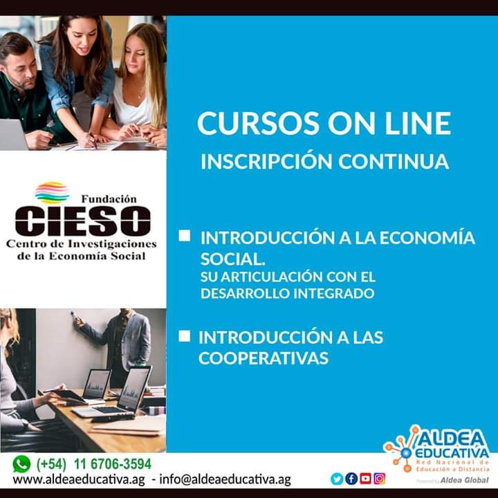 ElgueMario's tweet image. ECONOMÍA SOCIAL &amp;amp; COOPERATIVAS
Director y Docente: Mario Elgue
Coordinadora Académica: Eugenia Jaúregui