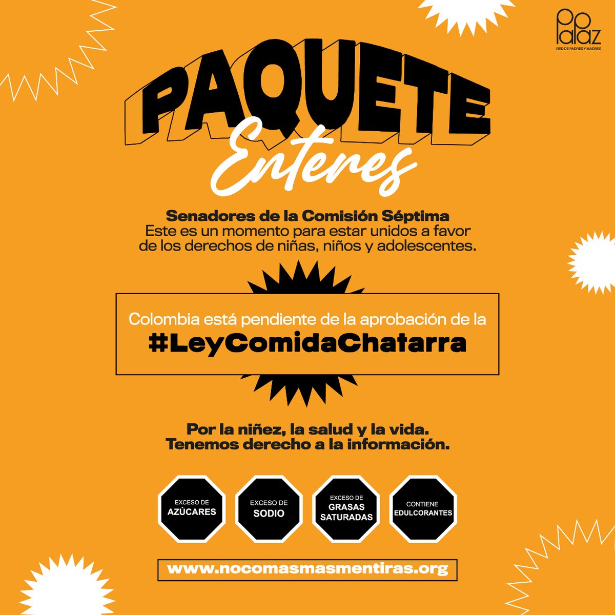 RedPaPaz's tweet image. Los invitamos mañana a las 9:00 a.m. a seguir el debate de la #LeyComidaChatarra. A traves de nuestras redes sociales les estaremos contando cómo avanza el debate en el Senado: @Caropineros #LeyComidaChatarra
