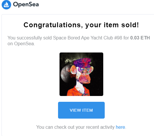 Space Bored Ape Yacht Club tweet media