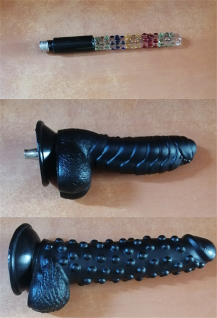 原来我用硬质玻璃的是因为原来的炮机传动部分是塑料的，高潮时屁穴剧烈收缩很容易把假🐔🐔挤出去。这次收到了全金属的可以使用更粗的头了。不过这个带刺的头也太凶残了…不但大而且凸起好硬，光是插进去就双腿颤抖呼吸急促了。真不知道这周我顶不顶得住… https://t.co/DTgjQjK5tH