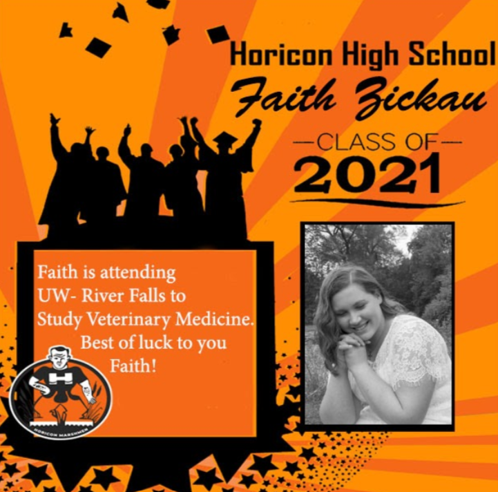 Horicon School District on Twitter "Congratulations, Faith! 