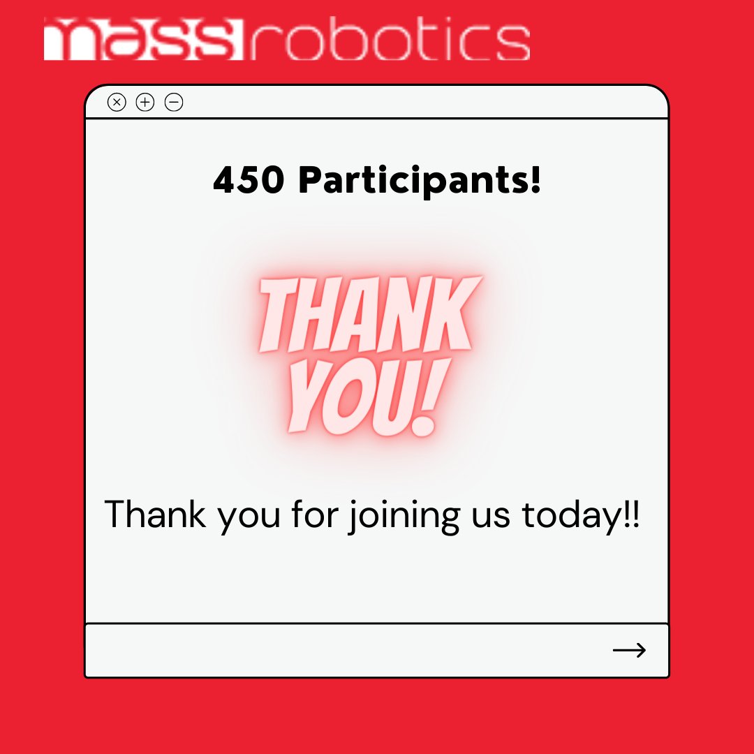 MassRobotics's tweet image. Thank you for joining our virtual #Careerfair today! We had over 450 participants 👏 Such a success! 
Stay tuned for our upcoming events🧐

 @MassTLC #Robotics #AI