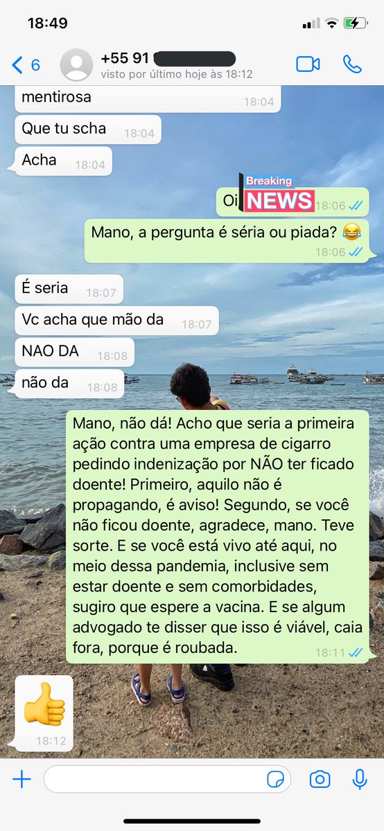 Quase 20 anos como advogado e já recebi todo o tipo de consulta.

As mais absurdas que vocês possam imaginar.

Mas nenhuma, NENHUMA, se compara a essa...
