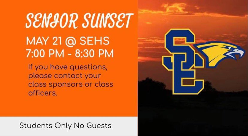 SE_CO21's tweet photo. Don’t miss out seniors❗️❗️#sehsthebest #ama21ng https://t.co/E0oRTqRVxR