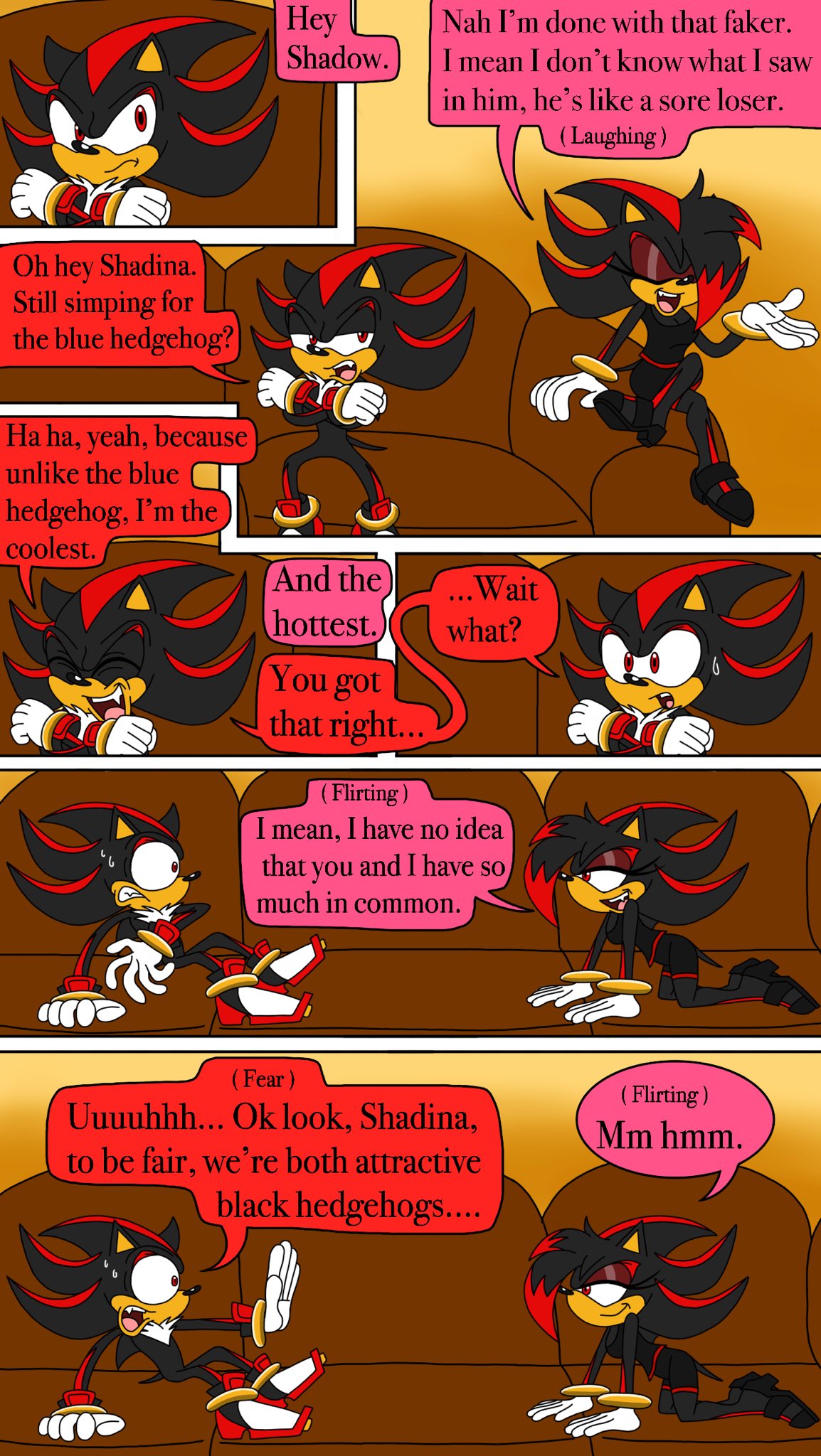 SONICA & SHADINA KISSED SONIC & SHADOW!! - [Sonic Comic Dub