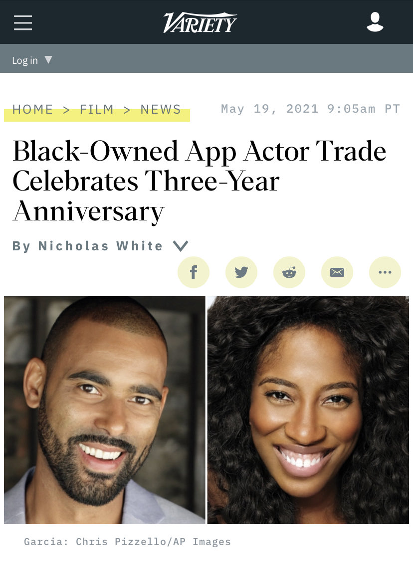 Shondrella's tweet photo. Thank you @Variety for supporting #blackownedbusiness stories NICK GREAT JOB! We appreciate this! #actortrade #black #actors in technology God is Great! 🙌🏾👏🏾✊🏾💪🏾🤎🤎 https://t.co/lOKnnM9dzG
