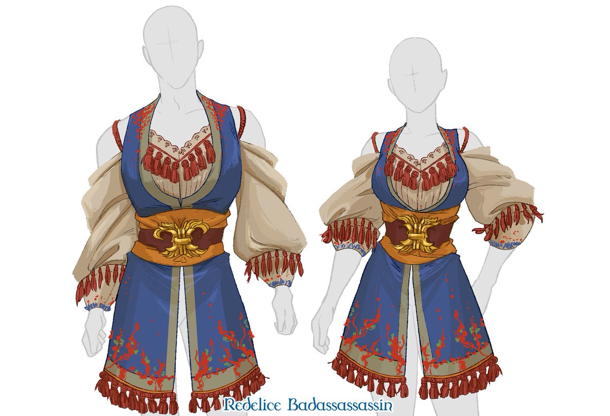 Badassassassin's tweet image. How about a tunic/vest style?

✨Garb of the Blooming Wind✨

#DnDFashion #dungeonsanddragons