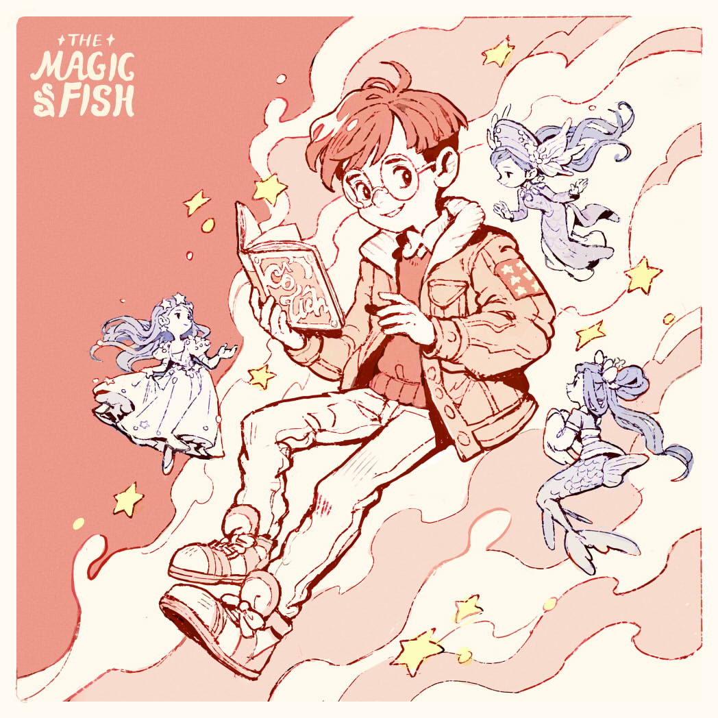 🌿Watt 🔜 Awesomecon 🔜 Sakuracon on X: Fan art of @Trungles ' gorgeous  and heartful graphic novel The Magic Fish ✨Highly recommended!   / X