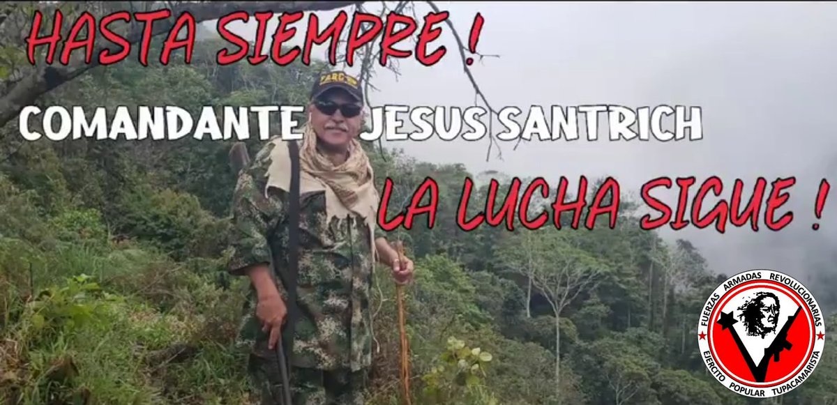 En guerrillero es un hombre que nunca muere Jésus Santrich Vive ! Hasta Siempre ! #DignidadPatriótica #LaPatriaGrandeLuchaPorLaPaz #ParoNacional19M #19may