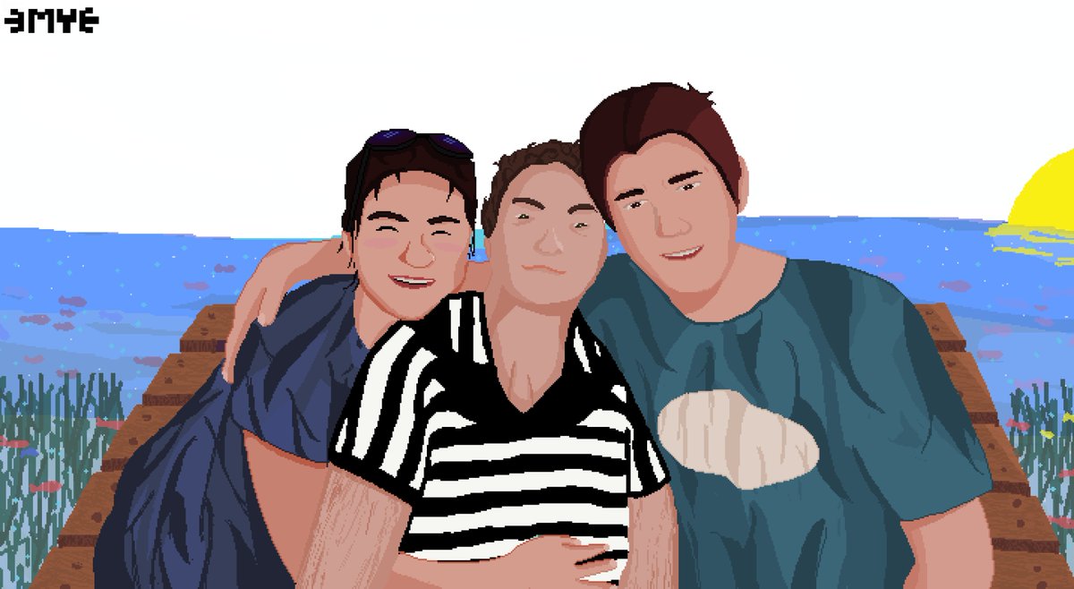 ourpixelsz's tweet photo. Essa foi uma encomenda a pedido da minha mãe! Fiz ela, a minha avó e meu tio em um cenário bem pacífico.
･Feito por: Mari [My]･
#pixelart #pixelartist #pixel #pixelartwork #asesprite #comissõesabertas #comissionsopen #realistic #asespriteart #asepriteartists https://t.co/4OTmdM2Vrm