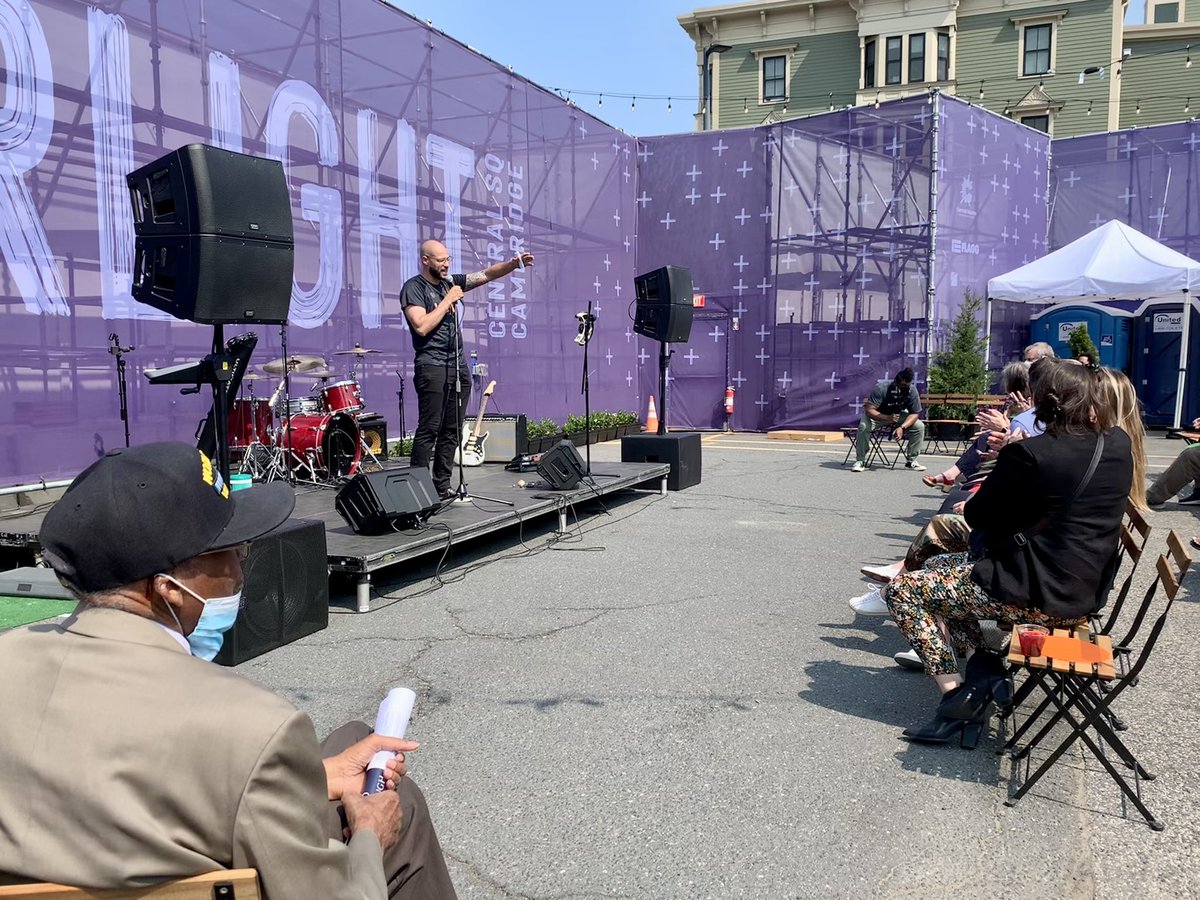 MikeConnollyMA's tweet photo. I was delighted to attend the kickoff of #StarlightSq Season #2 with the @CentralSQBID, city and state officials, and local artists and community members on this lovely afternoon. Thank you to @MikeMonestime and to everyone working to make this space available to our community!! https://t.co/0dUuUvZhnP