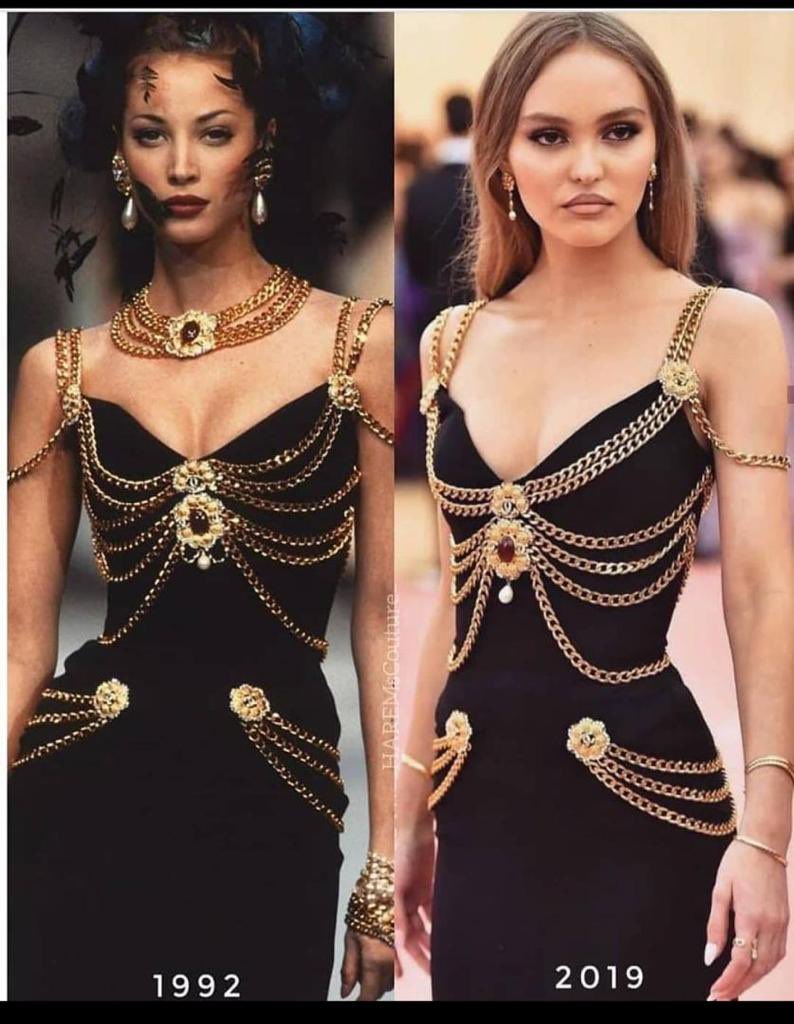 lily rose depp versace dress