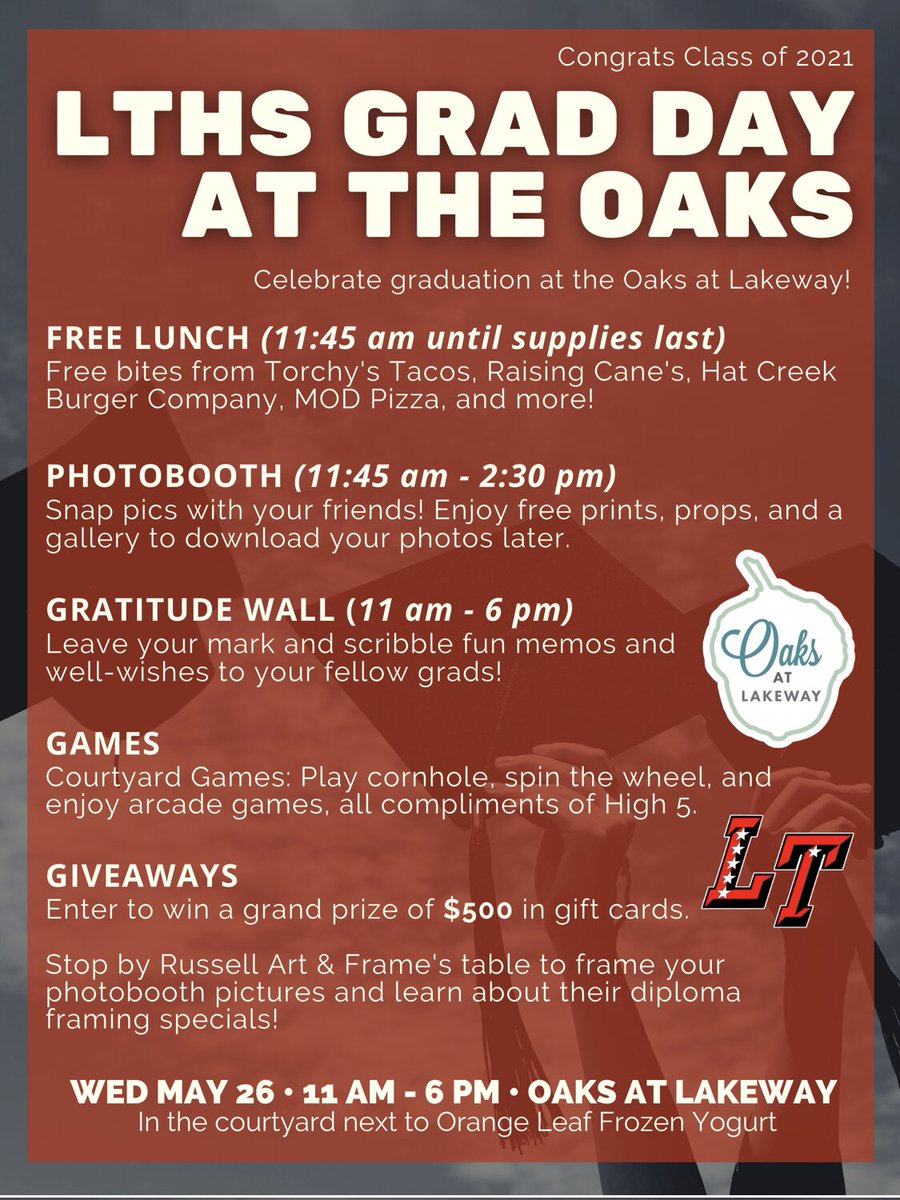 Another event for LT seniors next week