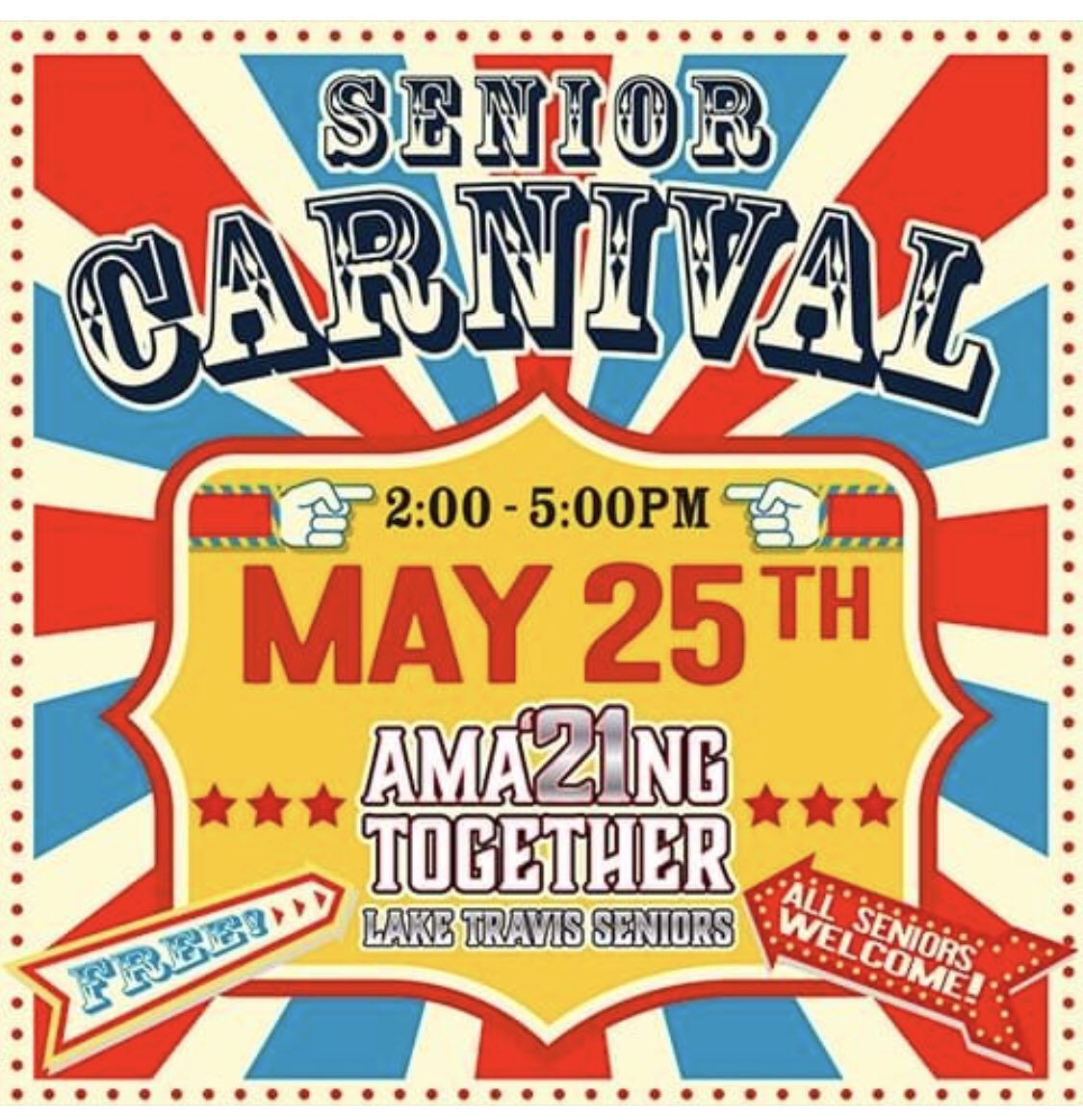 Senior Carnival next Tuesday!