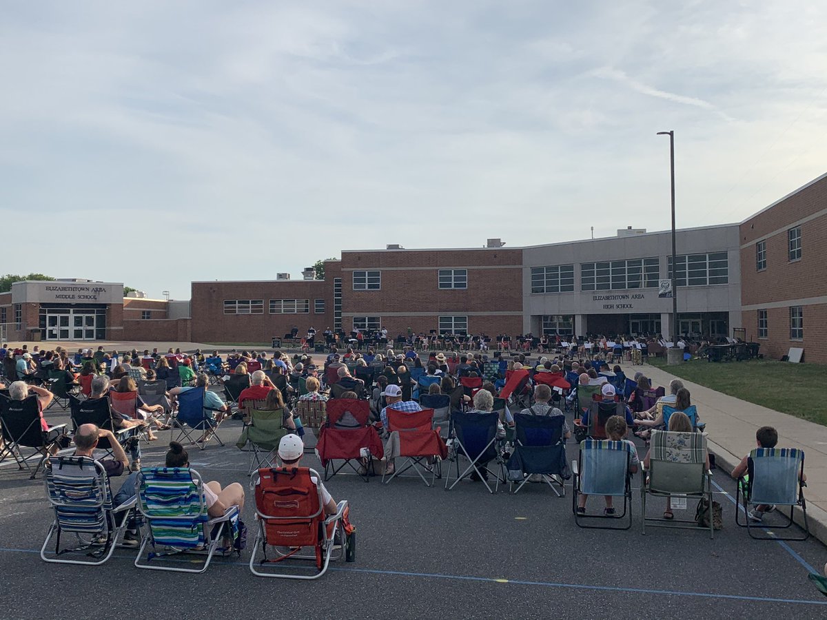 Another nice night for a musical serenade, this time courtesy of the ETown HS Jazz and Concert bands. <a href="/EtownAreaHS/">Elizabethtown Area HS</a>