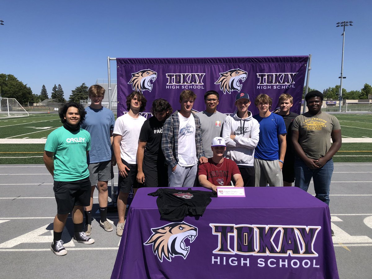 HighTokay's tweet photo. Congratulations to Tokay Baseball Senior Logan Drummond on signing his NLI to attend Chico State in the fall! https://t.co/QSVSs5NS0w
