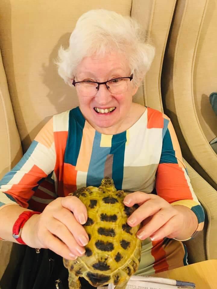 WrayCommonCare's tweet photo. Pet therapy day at Wray Common 
Pet therapy studies in older people has shown to reduce blood pressure and stress. Our residents at Wray common thoroughly enjoyed our petting session. Happy faces all around ❤️ https://t.co/Yqrdt9js6h
#elderly #elderlycare #care #dementia #seniors https://t.co/w6uUYTX5go