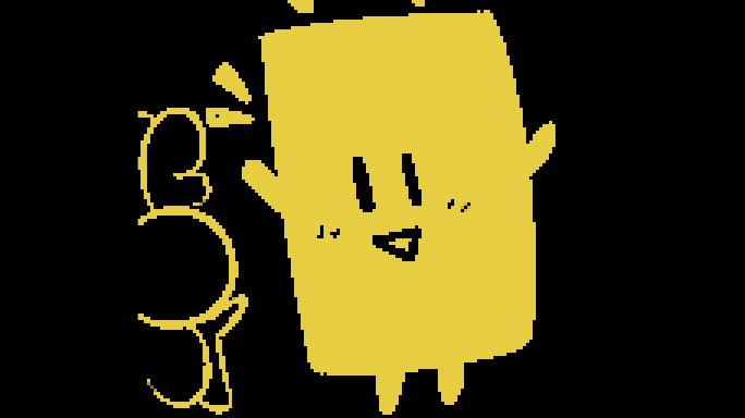 Followup to our previous tweet:

These two images come from a demo build of the game used to showcase the game at events before release. The demo ends with a cutscene in which Moth runs into Stickbug, who announces the end of the demo, obliterating the 4th wall. Typical Stickbug.