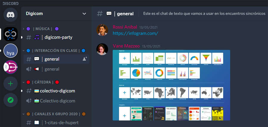 CariMagu's tweet photo. Todo lo que en Discord es muy atractivo para los gamers, también lo es para estudiantes y docentes. El equipo de @SIyPDigicom "convirtió" a la plataforma gamer en universidad. #PatioVirtual @UNRoficial 👁️Te lo cuentan en esta nota https://t.co/M89BiUsQ67 🎮 https://t.co/juf1sdUXQH