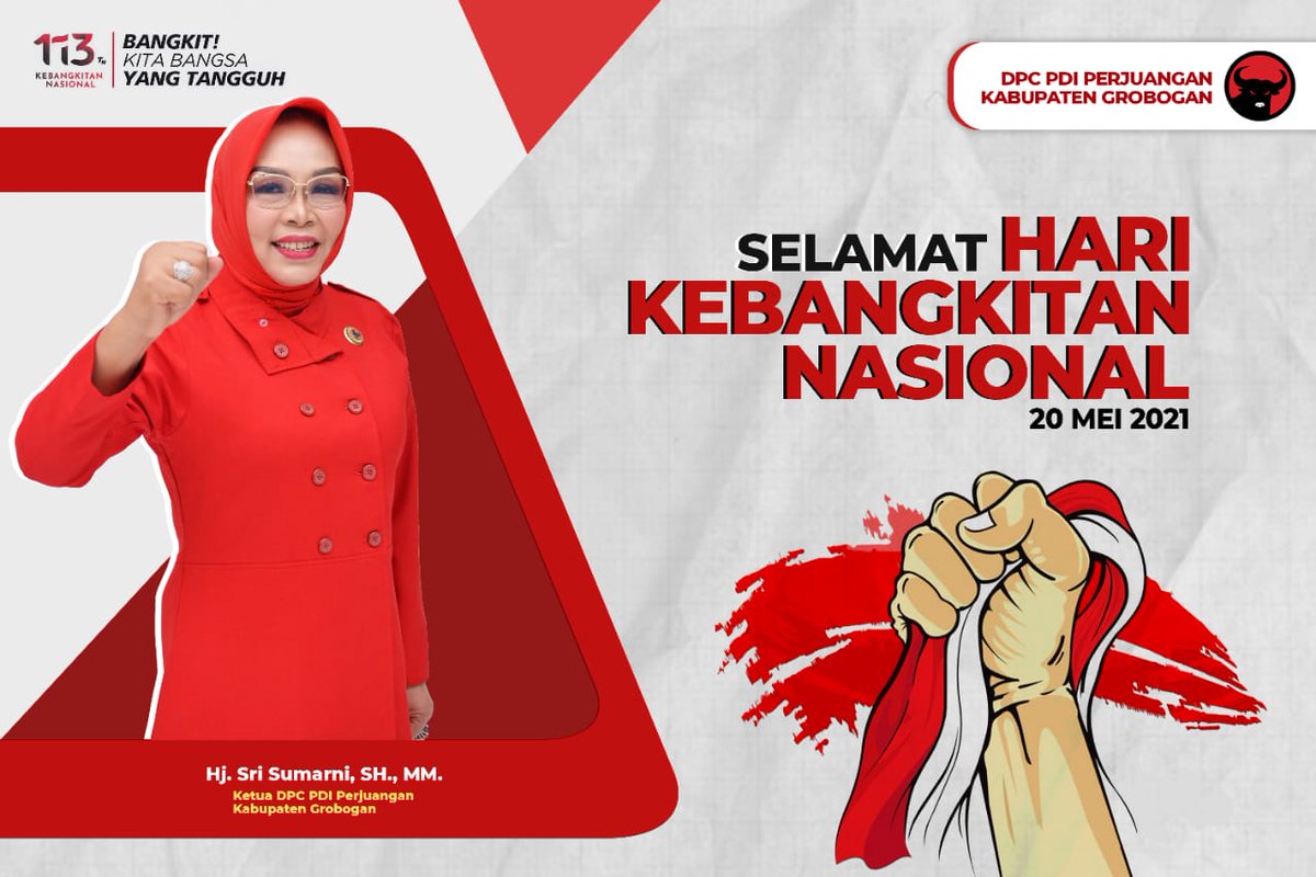 Selamat Hari Kebangkitan Nasional #DPCPDIPERJUANGANGROBOGAN