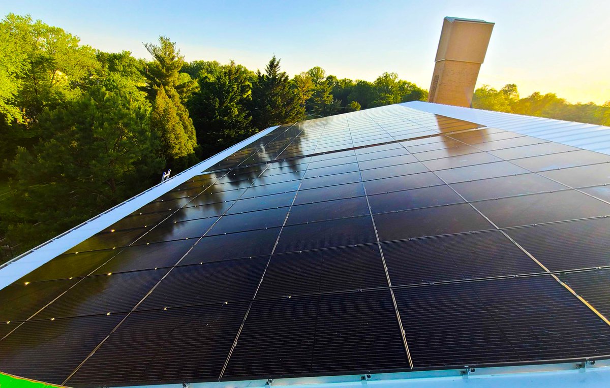 IpsunSolar's tweet photo. All done! The solar panels at @pelcalexandria are all installed and looking beautiful! We're so proud to have been the installer for this special project, and we loved being there for the past three weeks. 😍💚🌎
#solarchurch #solarpower #solarhigherpower https://t.co/c3Z7V2cI6o