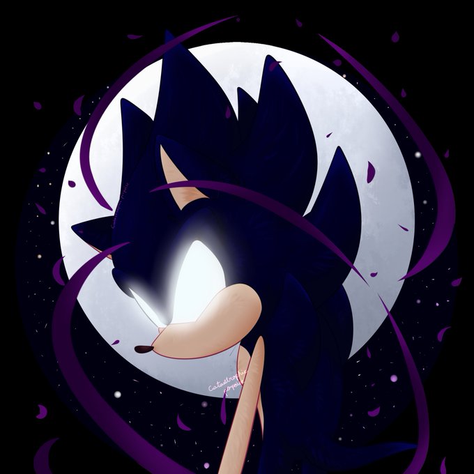 RisziArts on X: 🎃Dark Sonic for this spooky month🎃 #darksonic  #SonicTheHedgehog  / X