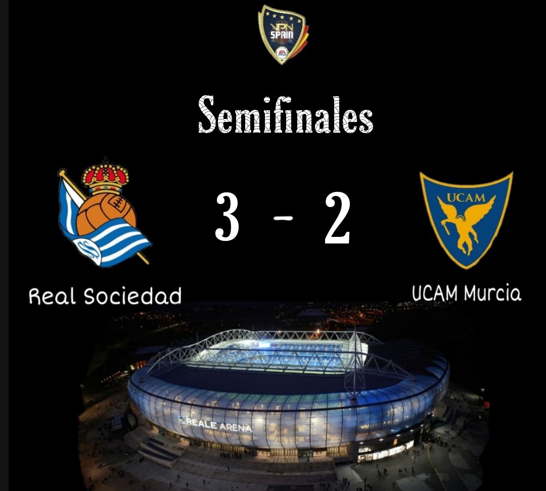 #COPA @VPN_SPAIN 

2-3✅🆚 #UCAMMurcia

⚽👟 @King_AlBerSiS 
⚽ <a href="/dennis_fifa/">Dennis</a> 
⚽👟 @xOusmane_Dembe 
👟 @Jaairojimeenez 
🎖 @King_AlBerSiS