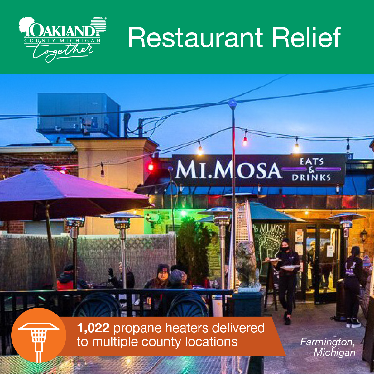#OaklandCounty gave local bars and #restaurants stabilization grants in effort to support area businesses impacted by #COVID19. The funds were part of the new #OaklandTogether Restaurant Relief Program, learn more: bit.ly/3oq8fF1
#OaklandTogether #OCSOTC21