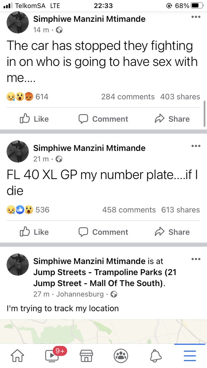 lasizwe's tweet photo. South Africa, Simphiwe has been hijacked. Can we raise awareness until she is found. #findsimphiwe https://t.co/Z9cCpY24W5