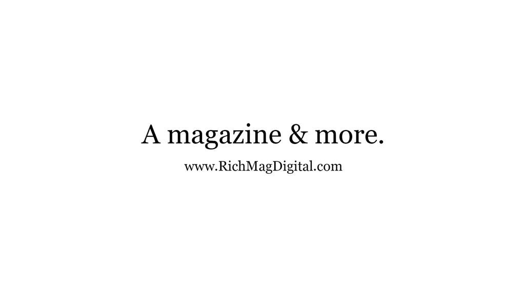 RichMagDigital's tweet photo. It’s simple, visit https://t.co/vnMr2YM6E8 to subscribe and join in on the rich conversation! You won’t be disappointed. 

#RichMag #RichFam https://t.co/wXtcCm9bHp
