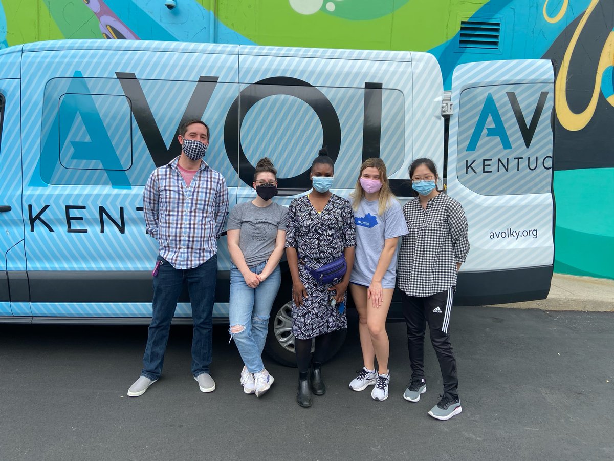 HIV and Hep C testing partnership event today with AVOL, Black Soil: Our Better Nature, and UK College of Nursing! #avolforky #blacksoil #endhiv #SnazzyVan