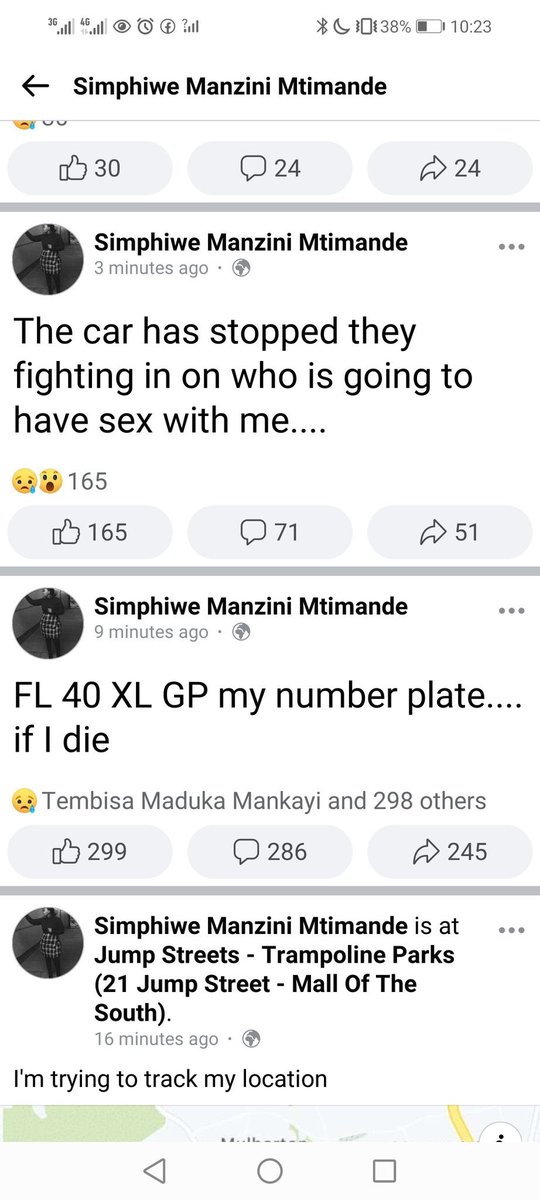 letoyamakhene's tweet photo. #findsimphiwe #findsimphiwe #findsimphiwe #findsimphiwe  WAKE UP MZANSI!!! SHE’S BEEN HIJACKED AND KIDNAPPED!!! RETWEET, CALL COPS! SHE WAS GIVING US A LIVE UPDATE OF HER MOVEMENTS. SHE’S IN THE BOOT OF HER CAR! HER BATTERY MIGHT BE DEAD NOW! #findsimphiwe 💔💔💔💔💔💔💔 https://t.co/m0DxBuxlYf