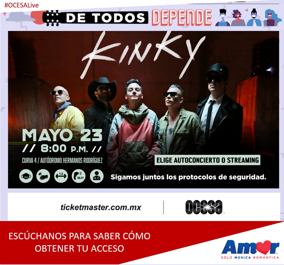 UriChLocutor's tweet photo. ¡Felicidades! @gabofighter
ganador de #accesovirtual
📱 con #Amor897FM ❤️ ))

#OCESALive 🎟 
@KinkyTheBand https://t.co/lPA7zfcT3M
