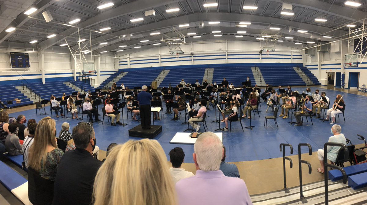 Just got to watch and hear some live music tonight with the Eastern High School Band! Way to go Eagles and all me former #BandFam members! 💙💛