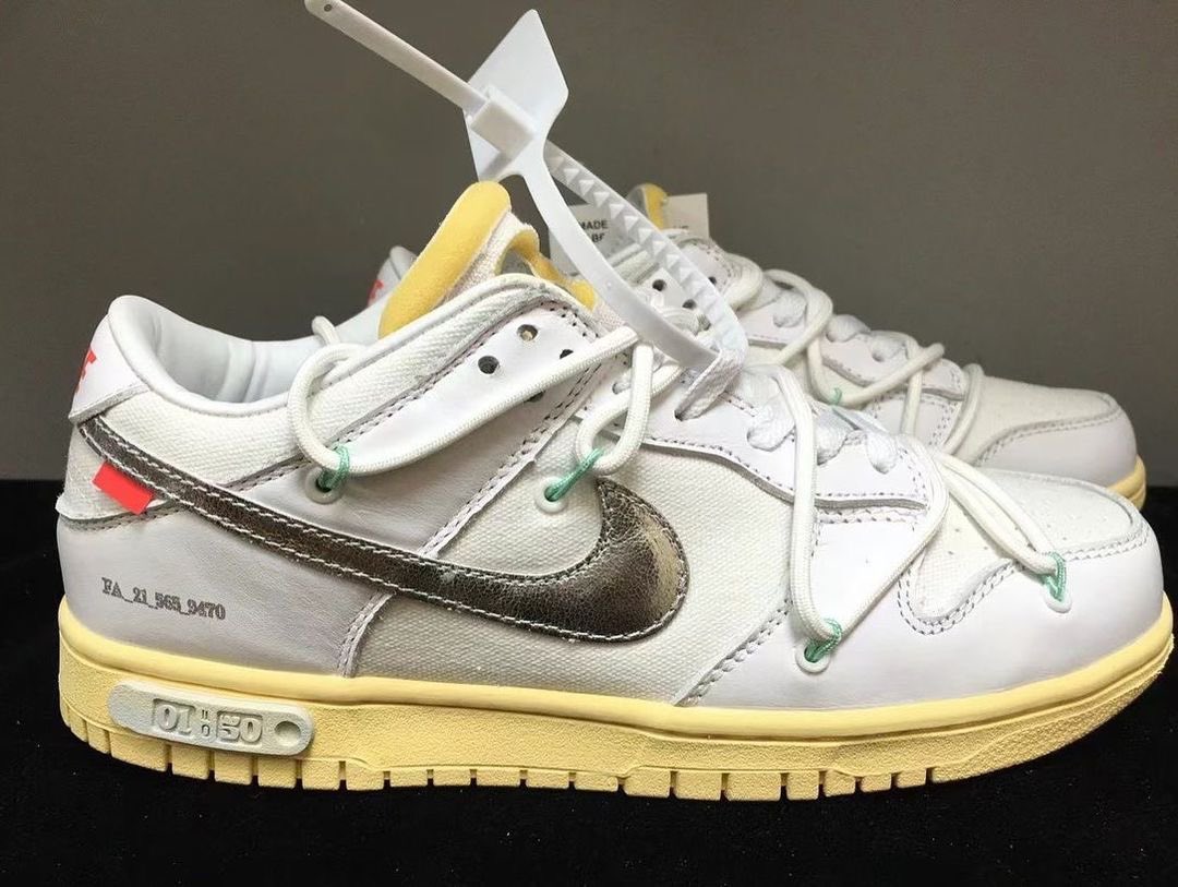 kicksonfire's tweet photo. Part of the upcoming Off-White™ x Nike Dunk Low “The 50” Collection, here is a first look at the Off-White x Nike Dunk Low “01 of 50”.
📸IG: sneakerjamz_new https://t.co/vIcYjyQVzO