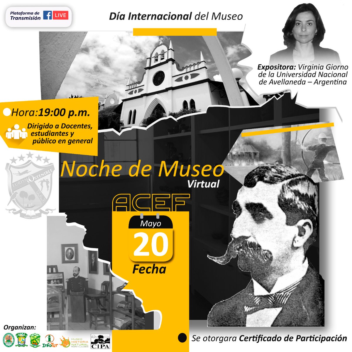UNDAVCOOPINT's tweet photo. ➡️ Nuestra estudiante Virginia Giorno, del CCC en Museología y Repositorios Culturales y Naturales, participará como Expositora en la Noche del Museo en la Universidad Amazónica de Pando, donde realiza un Intercambio Internacional
▶️ 20/5, 20 hs Arg.
#UndavInternacional
🇦🇷🇧🇴 https://t.co/Z8xNUi8lAQ