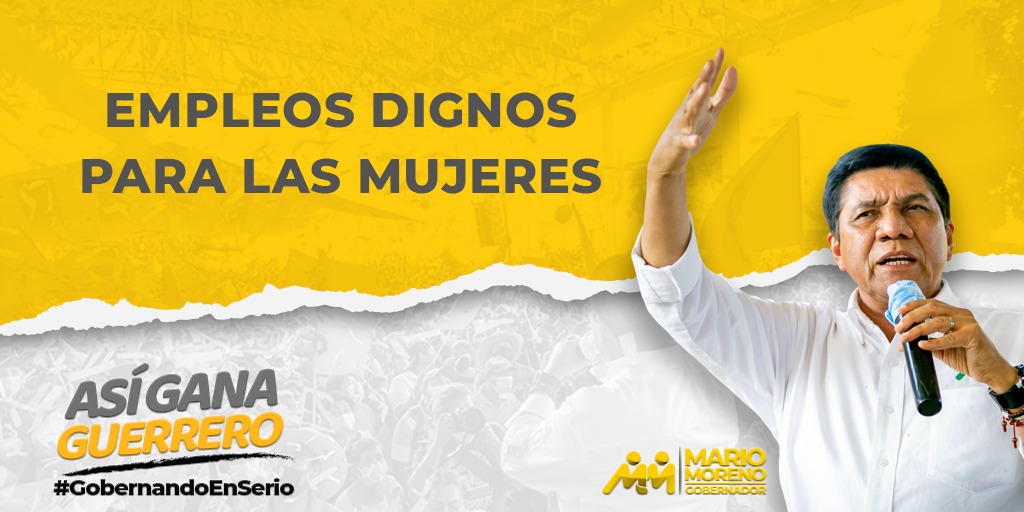 Impulsaré la generación de empleos dignos para las mujeres. Todas y todos merecemos oportunidades que nos lleven a alcanzar nuestras metas y sueños. #MarioGobernador