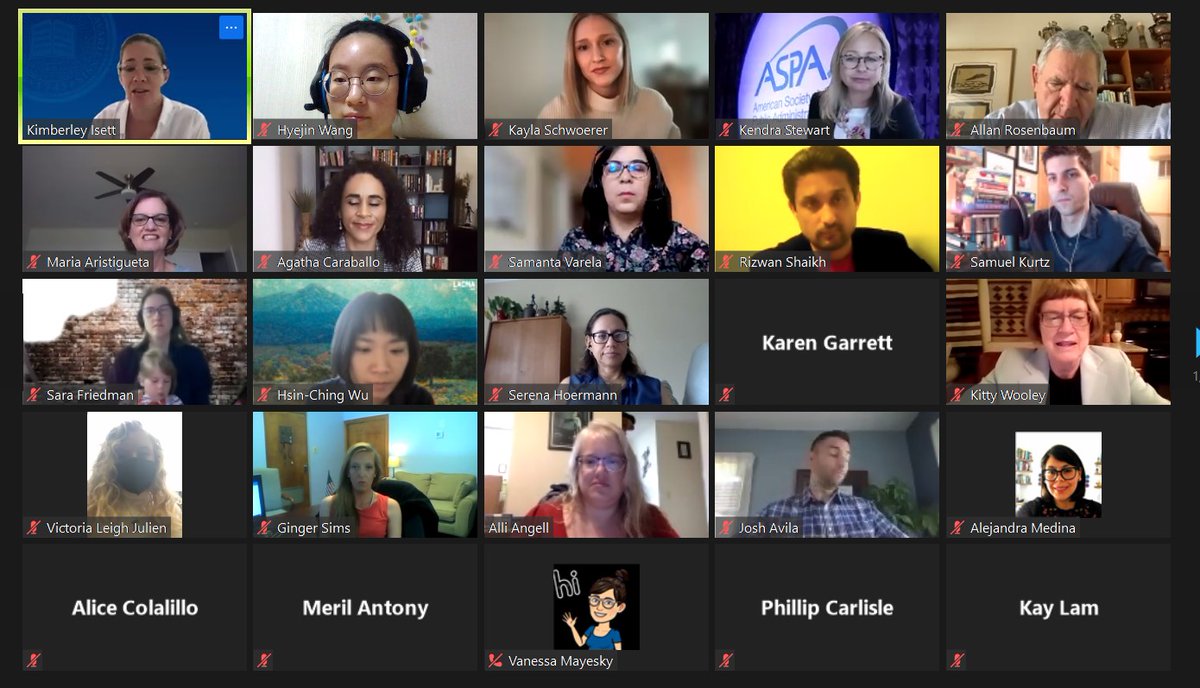 wangwang109's tweet photo. 2021 ASPA Student and New Professional Summit and Founders' Fellows Happy Hour! Such a great program and Glad to meet everyone!😆😆🥳👍👍
@ASPANational #FoundersFellows #ASPA2021 https://t.co/zZLLX0h7uv