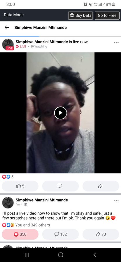 avumilesiko's tweet image. She&apos;s live on Facebook ❤️🙏#findsimphiwe