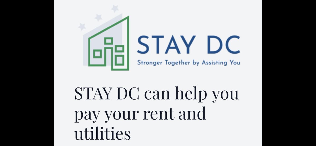 councilofdc's tweet photo. Are you a tenant who is behind on rent &amp; suffered COVID hardship? Or his/her landlord? 

Then the STAY DC rent payment program is for you!

Get paid! Back rent owed since 4/1/20 &amp; 3 months of *future* rent are covered!

Don’t delay! Apply now!
https://t.co/aktGfBLBSE
833-478-2932 https://t.co/0a5fSnJeEK