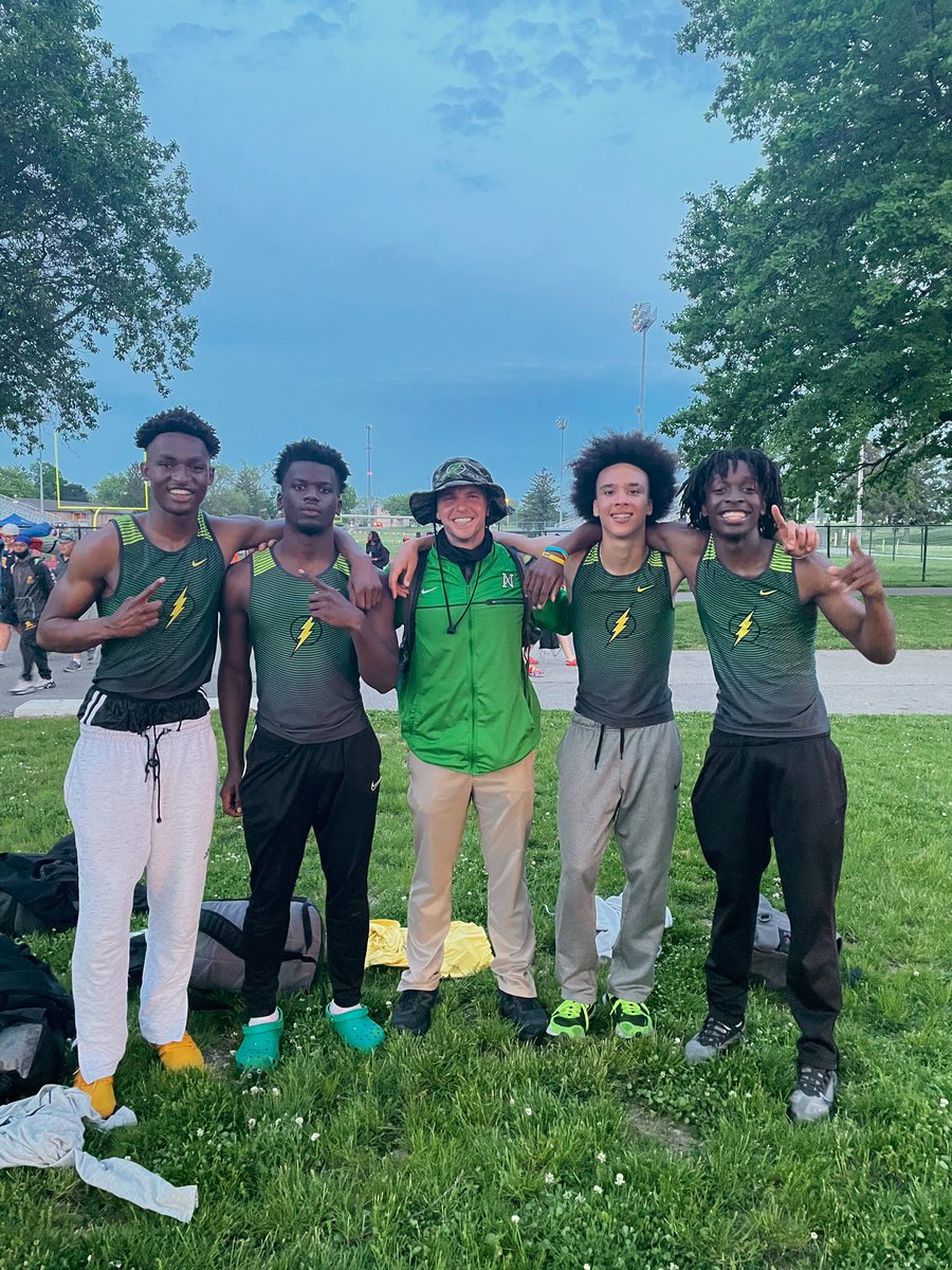Northmont 4x4 team qualified for the district finals with the 3rd fastest time in the state of Ohio tonight. Getting better every week! <a href="/UglyMal/">Malachi Staffney</a> <a href="/Cam_Lucas_Toles/">_Nero_Kishi_</a> <a href="/Jcortner1/">Jordan</a> <a href="/kojack14___/">KM 🖤</a> <a href="/NThunderbolts/">Northmont Athletics</a>