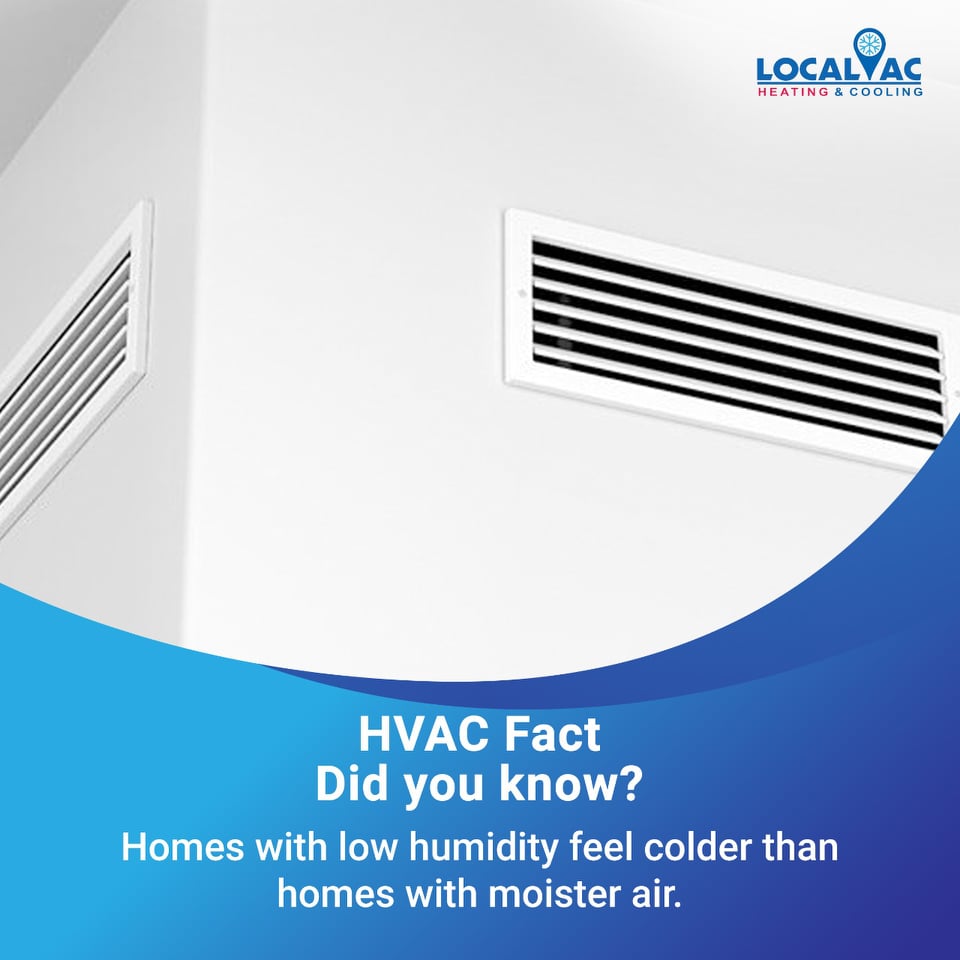 TheLocalAC's tweet image. HVAC Fact
Did you know?
Homes with low humidity feel colder than homes with moisture air. 

Explore more at- local-ac.com
#hvac #hvaclife #airconditioning #hvactechnician #hvacservice #hvactech #heating #hvacinstall #hvacrepair #heatingandcooling #hvactools #humidity